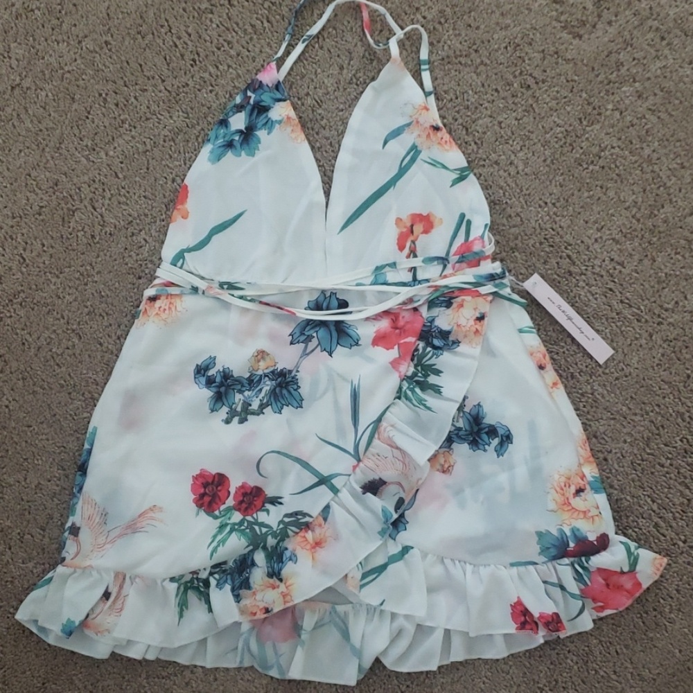 Floral Shoirt wrap dress